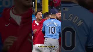 Bryce vs Harper heated fight today mlb beisbol baseball [upl. by Hildie415]