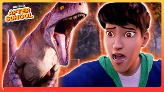 Raptor Pack ATTACK 😳 Jurassic World Chaos Theory  Netflix After School [upl. by Akenahs]