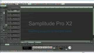 Samplitude Pro X2  Inserting plugins on multiple tracks [upl. by Assenar]