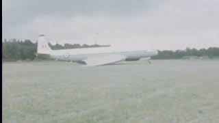 Comet undercarriage collapse Strathallan 1974 [upl. by Anera]