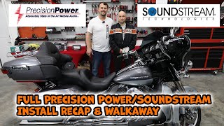 2014 Harley Davidson Ultra Limited with a Stage 4 Precision Power Soundstream Install and Walkaway [upl. by Enyedy874]