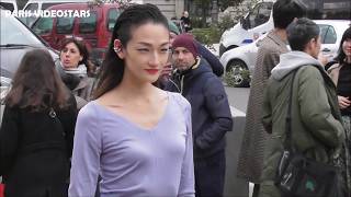 VIDEO Ai Tominaga 冨永 愛  Paris 3 march 2019 Fashion Week show Akris [upl. by Onaivlis412]