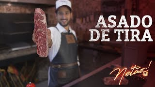 Asado de Tira – Medidas da Parrilla  Netão Bom Beef 10 [upl. by Rainger]