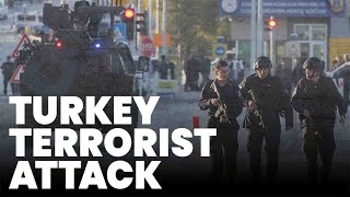 Turkey terrorist attack 4 dead and 14 injured after gunmen storm aerospace and defence company [upl. by Schulein]