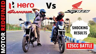 Finally Honda SP 125 BS6 Vs Hero Glamour Xtech BS6  Top End Test  Drag Race  Shocking Results [upl. by Hoy]