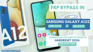 FRP BYPASSREMOVE IN SAMSUNG GALAXY A12S SM A127F WIPEHARDRESET PINPATTERNPASSWORD UNLOCK2024 [upl. by Enairda914]