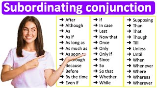 SUBORDINATING CONJUNCTIONS 📚 Learn all types with examples  English Grammar [upl. by Gottuard]