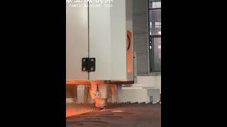 AHYW laser cutting machine accurate cutting 12mm steel plateAnhui Yawei Laser cutting machine [upl. by Alva]