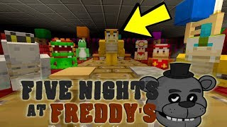 Minecraft Switch  Super Mario Five Nights at Freddys  FAMILY DINNER 1 [upl. by Lemhaj593]