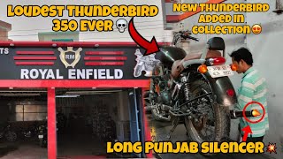 Long Punjab Silencer In Thunderbird 350 BS 3 🔥  keshari ji vlogs  youtubefeed royalenfield [upl. by Bently]