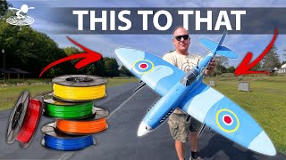 Turning Plastic Into A Flying Airplane  Eclipson Spitfire [upl. by Zetra]