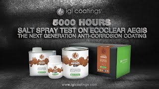 5000 Hours Salt Spray Test on Ecoclear Aegis  The Next Generation AntiCorrosion Coating Jan 23 [upl. by Elatsyrk]