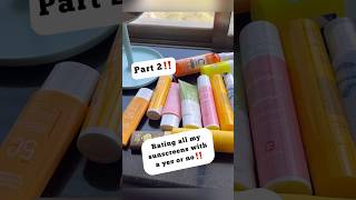 Sunscreen Ratings Part2🌞 review skincareproducts skincaretips viralshort creator ytviral yt [upl. by Waine978]