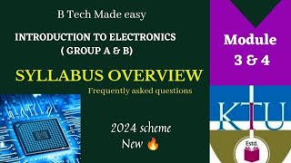 KTU 2024 SCHEME INTRODUCTION TO ELECTRICAL amp ELECTRONICS PART 2  SYLLABUS OVERVIEW amp FREQUENT QN [upl. by Rasla923]