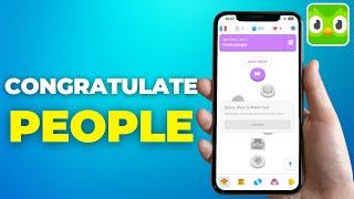 How to Congratulate Someone on Duolingo  Send Congratulatory Message on Duolingo [upl. by Krever]