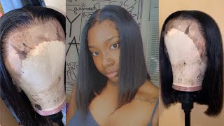 Start To Finish Wig Install  Blunt Cut Bob  50 Affordable Amazon Wig [upl. by Evelc]