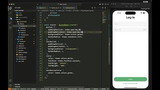 ASMR Programming  React Native Login Screen Design  No Talking [upl. by Fabria225]