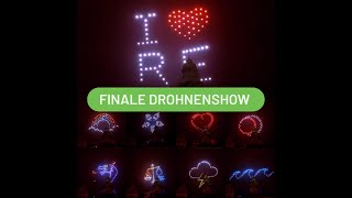 Recklinghausen leuchtet 2024 finale Drohnenshow am Rathaus vom 10112024 [upl. by Fernyak]