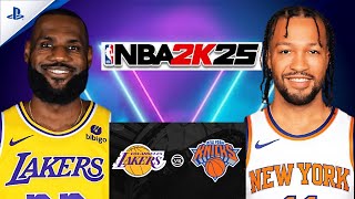 LAKERS vs KNICKS  NBA 2K25 PS5 [upl. by Legge]