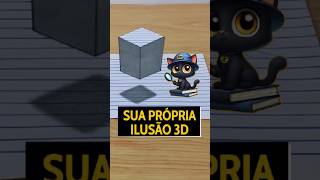 Sua propria ilusão 3D 🌀 curiosidades arte ilusãodeótica [upl. by Gudrin]