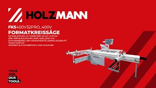 HOLZMANN FKS400V32PRO400V Formatkreissäge  panel saw official HOLZMANN [upl. by Eninnaj]