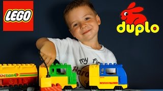 Паровозик  Игрушки Поезда Лего Дупло Детский Паровозик Lego Duplo Train Детская Железная Дорога [upl. by Becka]