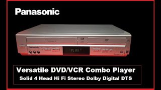 🔴 Solid Panasonic DVDVCR Combo Player Dolby Digital DTS VHS Video Sharp Progressive Scan Bargain ✔ [upl. by Aura226]