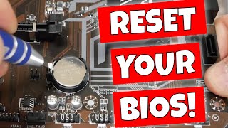 How To RESET Your PC BIOS Or Change The CMOS Battery [upl. by Renelle289]