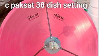 How to set paksat 38e on 4 feet dish  4 feet dish setting [upl. by Einberger981]