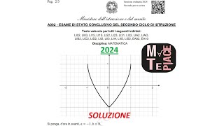 Risoluzione Secondo Problema dellEsame Maturità di Matematica 2024  Liceo Scientifico [upl. by North]