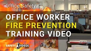 Office Worker Fire Prevention Training Video from SafetyVideoscom [upl. by Noval]