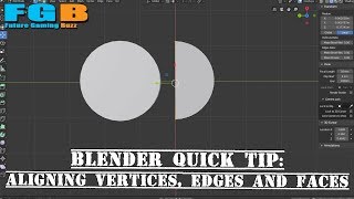 Blender How to Align Vertices Edges or Faces [upl. by Stromberg878]