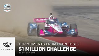 Top moments from Open Test 1  The Thermal Club 1 Million Challenge  INDYCAR [upl. by Fairlie]