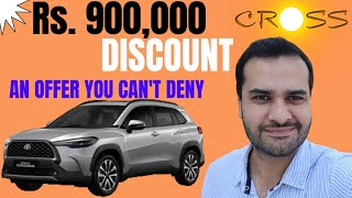 Limited Time Offer 9 lac discount on Toyota Corolla Cross all variants  Expert Review [upl. by Nosretep]