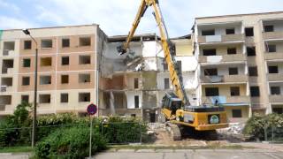 Abriss Plattenbauten in Leipzig Grünau Marsweg [upl. by Nnylyahs91]