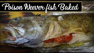 How to cook a Poison Weever fish ❗❗ Tracna [upl. by Inalej]