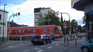 Spoorwegovergang Brilon D  Railroad crossing  Bahnübergang [upl. by Llerud]