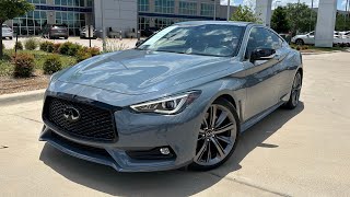 Slate Gray 2021 INFINITI Q60 Red Sport 400 Walkaround [upl. by Cinnamon]