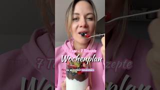 7 Tage 7 Rezepte Wochenplan🩷 abnehmen rezepte food ernährung fitness abnehmtipps gesundessen [upl. by Llewop679]