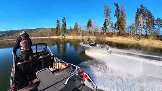 Shuswap River Jet Boat Run [upl. by Nwahsid]