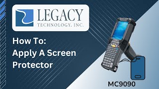 How To Apply A Screen Protector  Zebra  Symbol MC9090 [upl. by Nyliac]