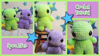 Space Alien Crochet Pattern  Amigurumi Pattern  Plushie Crochet Pattern [upl. by Gladis388]