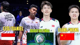 Leo Rolly CarnandoDaniel Marthin vs Liang Wei KengWang ChangBadminton All England 2023 QF [upl. by Eissirk355]