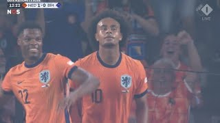 Joshua Zirkzee Goal Netherlands vs Bosnia amp Herzegovina 41 Goals and Extended Highlights [upl. by Ydniahs]