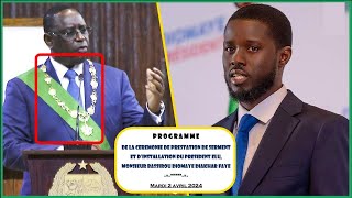 🔴🔴 DIRECT CÉRÉMONIE PRESTATION DE SERMENT DU PRÉSIDENT BASSIROU DIOMAYE FAYE – MARDI 02 AVRIL 2024 [upl. by Naimerej]