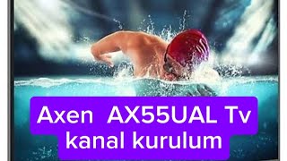 Axen AX55UAL Android TV kanal kurulum [upl. by Grizelda]