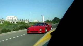 Heffner Lamborghini Gallardo Twin Turbo Vs Modified Ferrari F40 [upl. by Fedak]