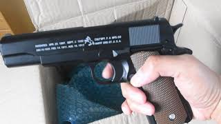 Air Soft BB Gun C1911A  Review amp Test [upl. by Shanly]