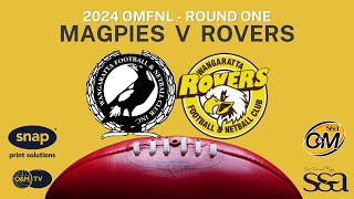 2024 R1  Magpies v Rovers [upl. by Ynot]