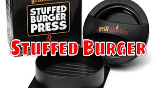 Bacon and Cheese Stuffed Burger  Chefman Electric Smokeless Indoor Grill [upl. by Spalding]